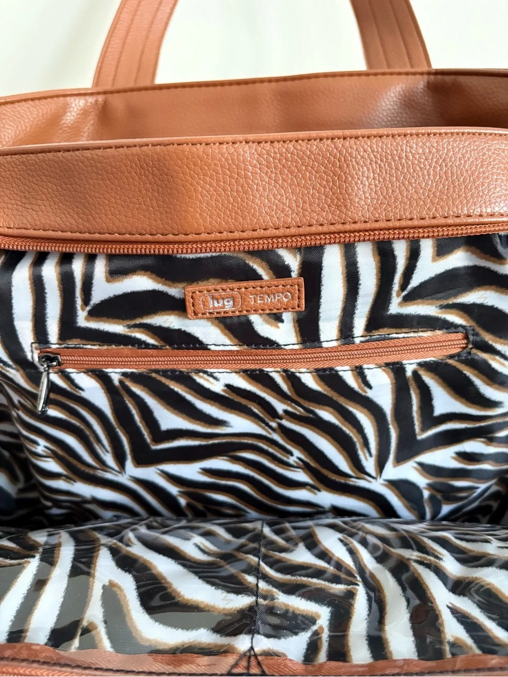 LuG Quilted Leather Tote Bag in Cognac